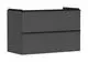 Hansgrohe-HG-Xelu-Q-Waschtischunterschrank-Diamantgrau-Matt-980-475-mit-2-Schubkaesten-fuer-Waschtisch-Mattschwarz-54032670 gallery number 1